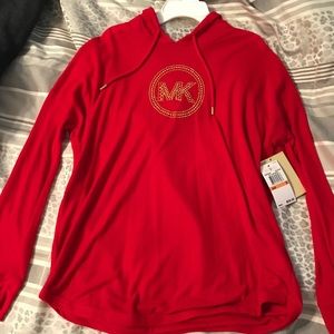 Michael Kors - red logo hoodie
